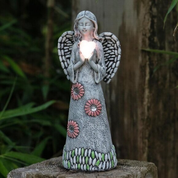 Other - New Solar Angel Garden Statue, Garden Angel Figurines with Light for Lawn Patios